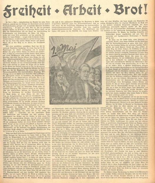 Der Screenshot zeigt die Titelseite der Badischen Presse vom 30. April 1933.
