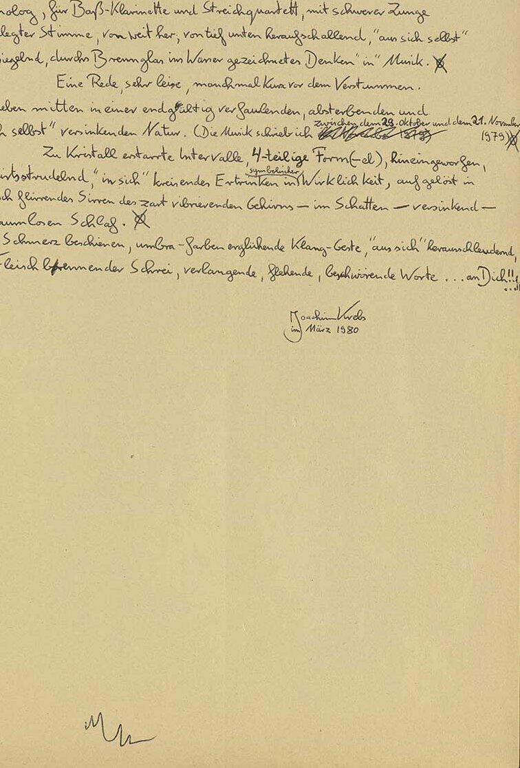 © Badische Landesbibliothek Handschriftliches Manuskript von Joachim Krebs.