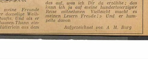 Ausgabe des Großen Straßburger hinkenden Boten von 1947, S. 6. Ausgabe des Großen Straßburger hinkenden Boten von 1947, S. 6.