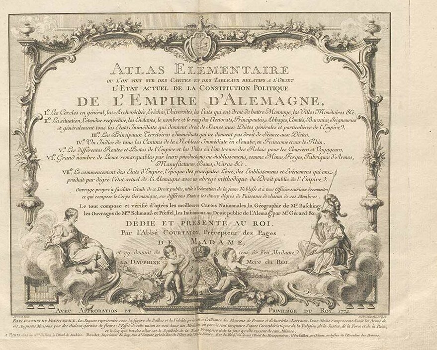 Atlas élémentaire von Jean-Baptiste Courtalon.