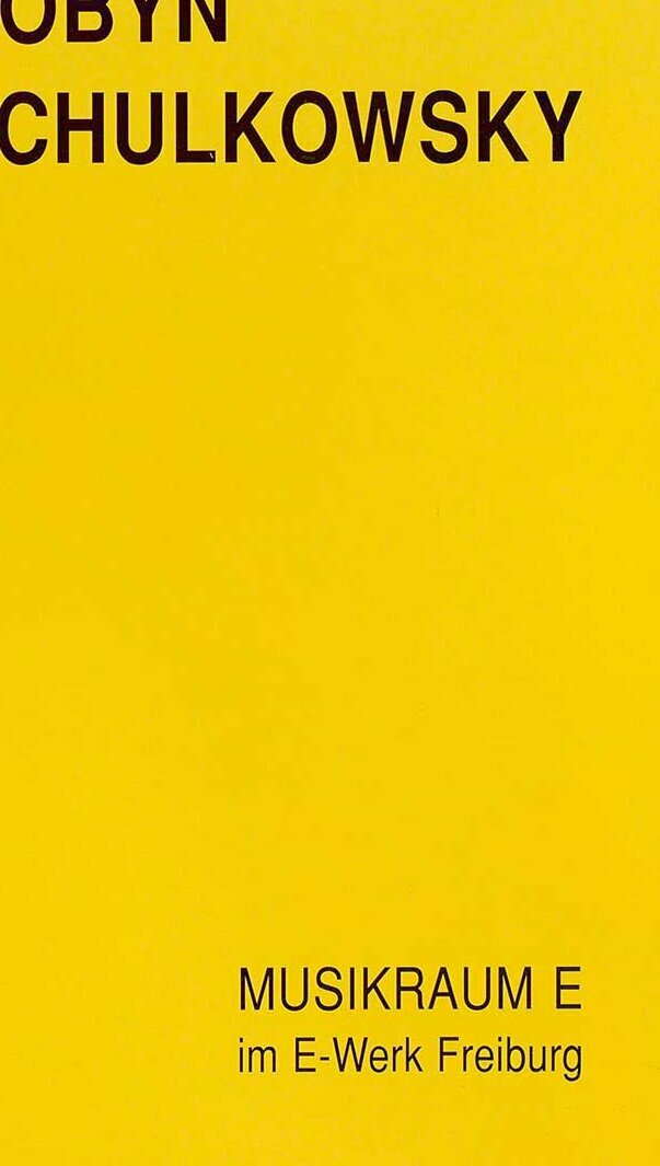 Rhizom II – Programmheft, Programm der Uraufführung mit Robyn Schulkowsky