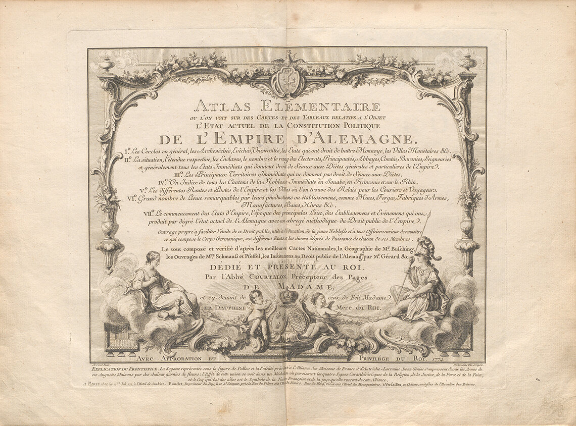 Atlas élémentaire von Jean-Baptiste Courtalon.