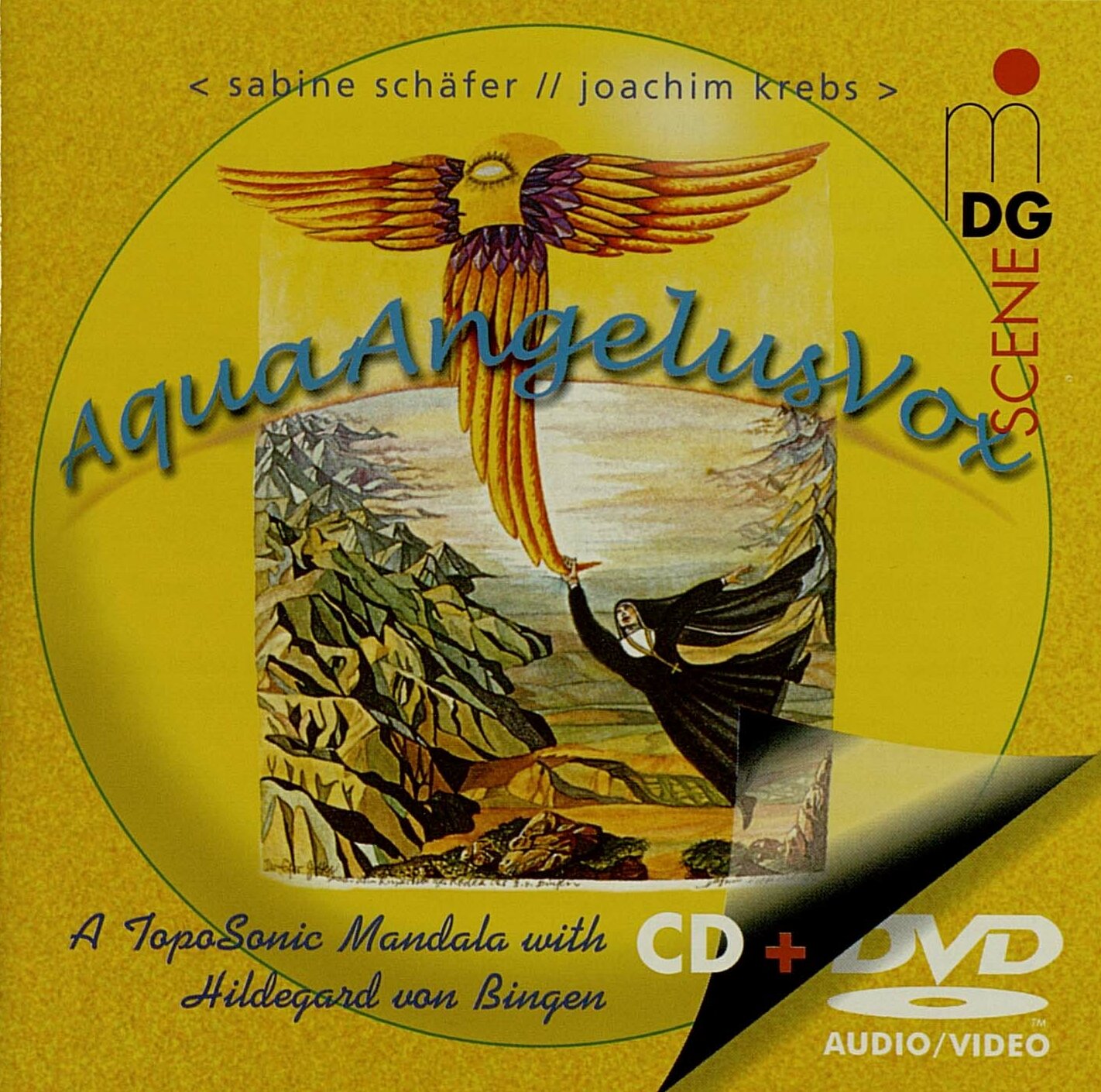 AquaAngelusVox, CD/DVD Cover mit einer Collage.