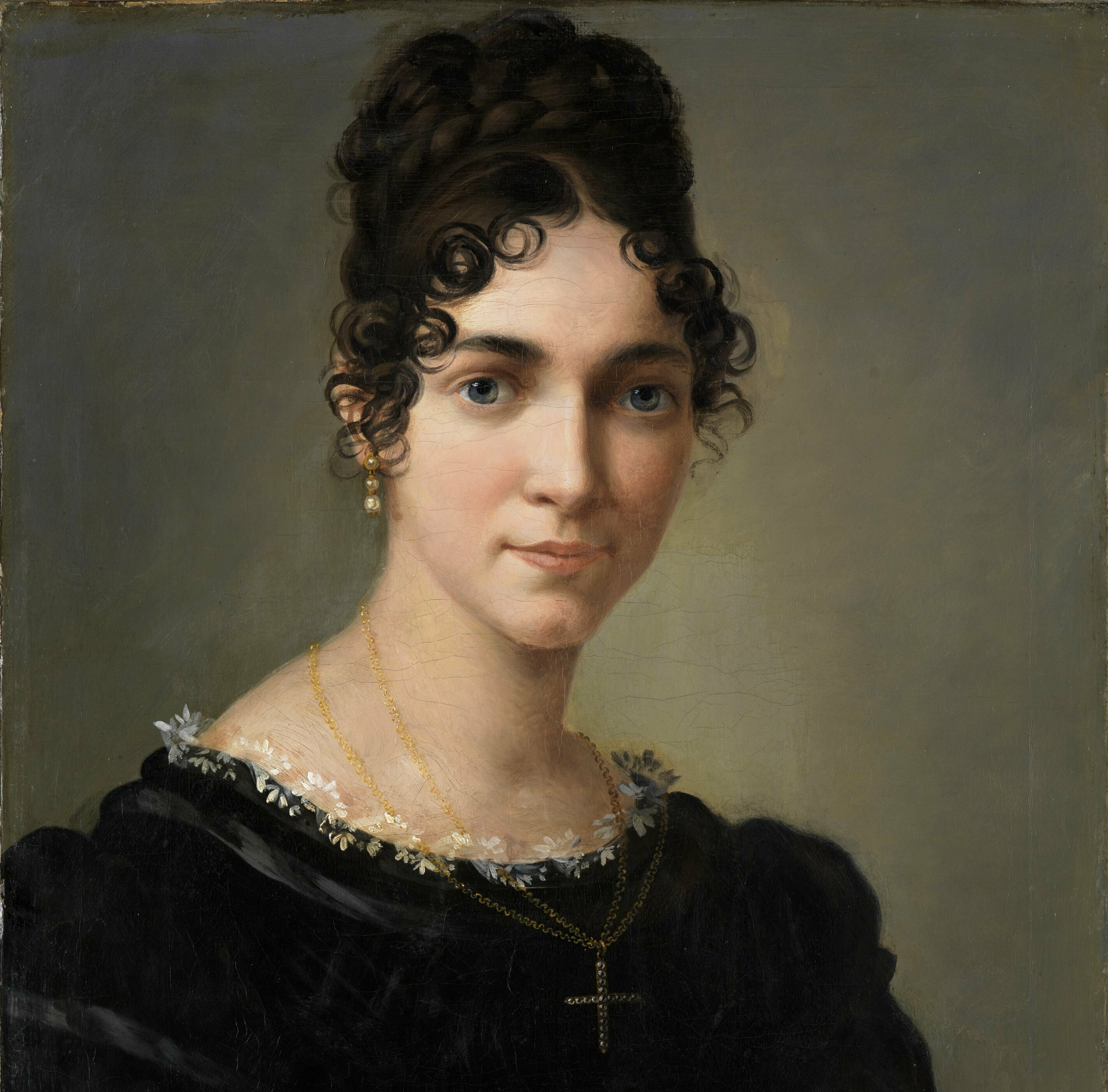Das Bild zeigt ein Selbstporträt der Künstlerin Marie Ellenrieder von 1818.