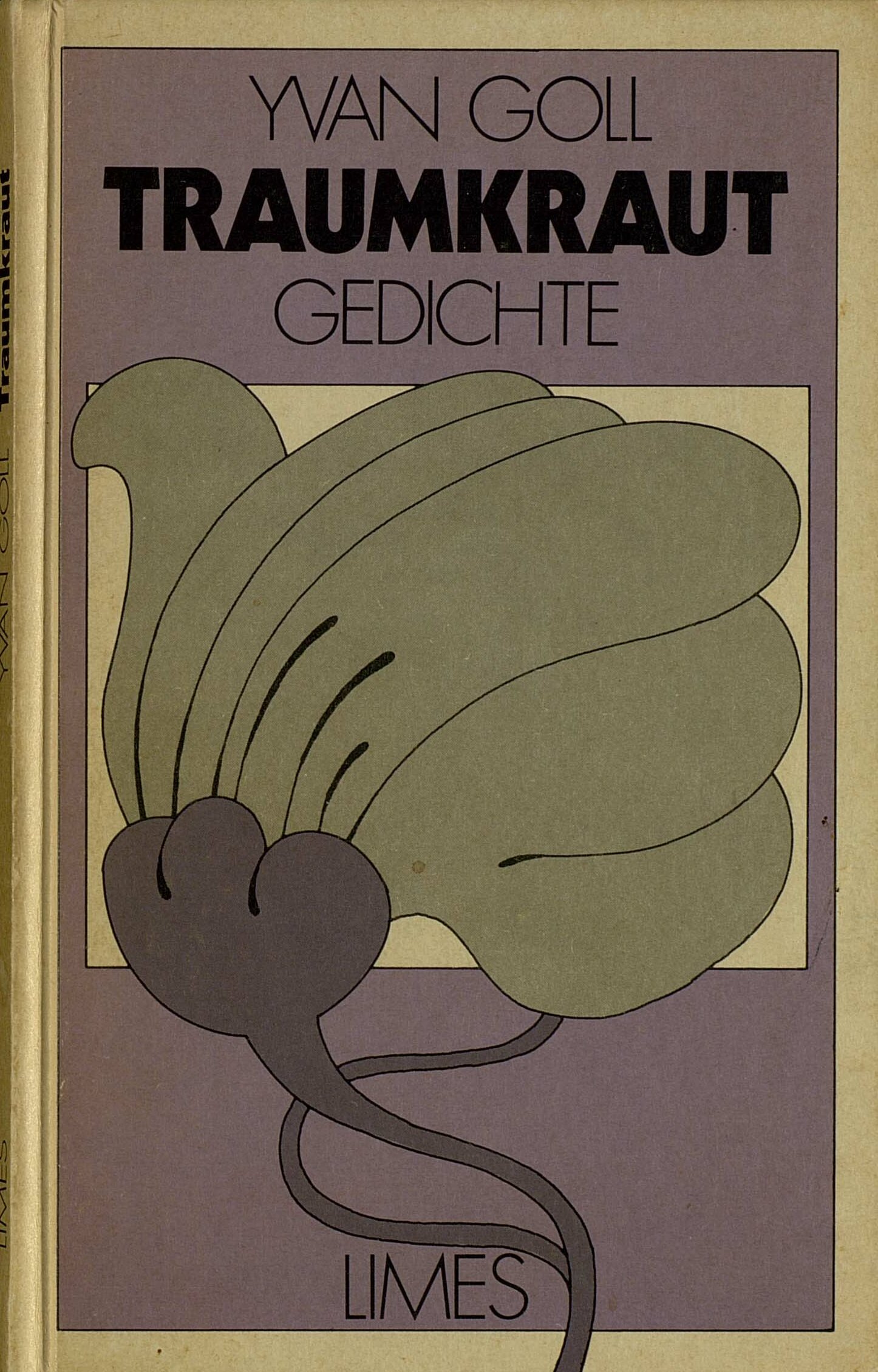 Buchdeckel des Gedichtband "Traumkraut" von Yvan Goll.