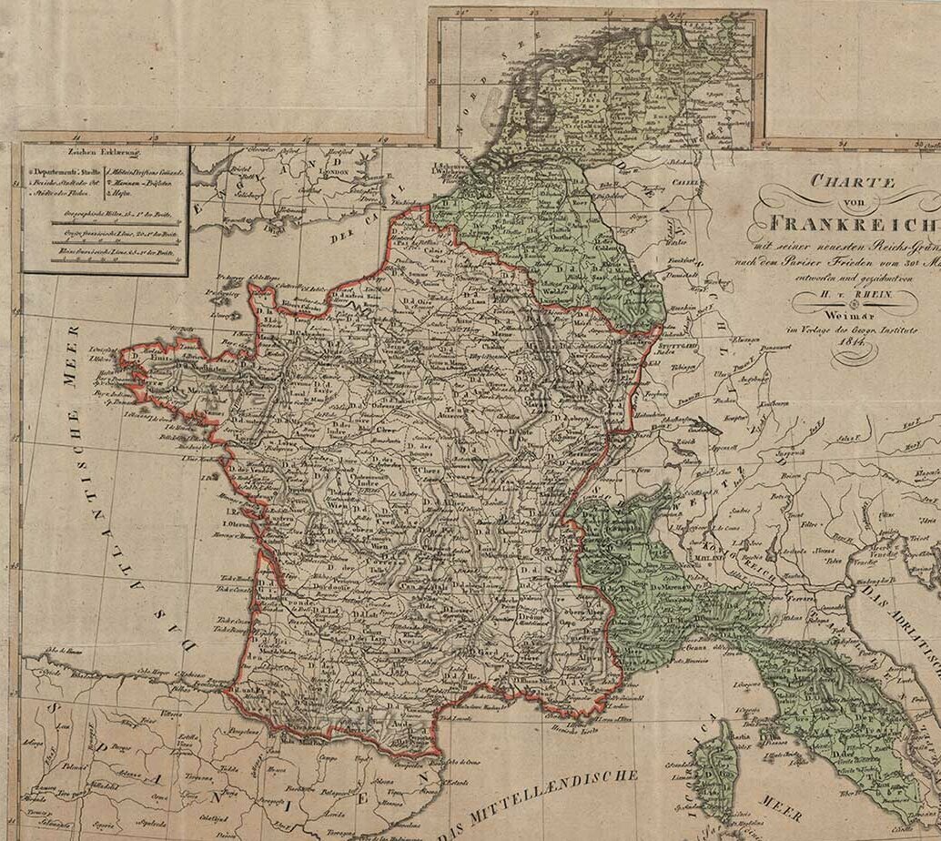 Karte von Frankreich