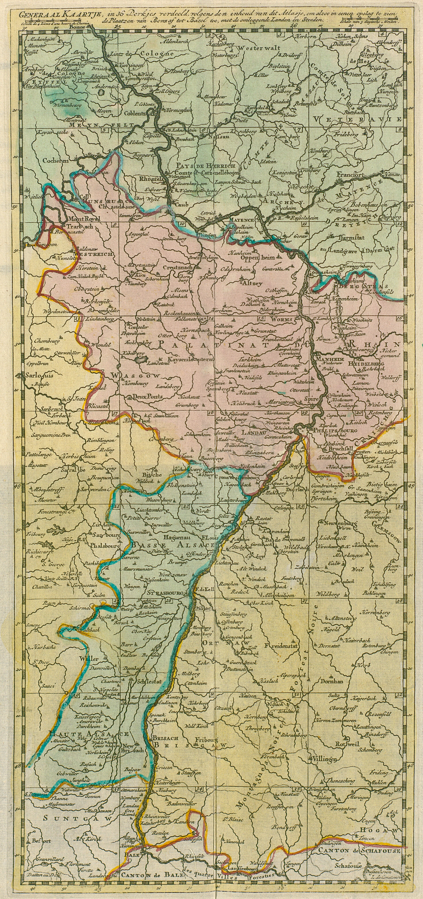 Atlas van den Rhyn, van Bonn tot Bazel