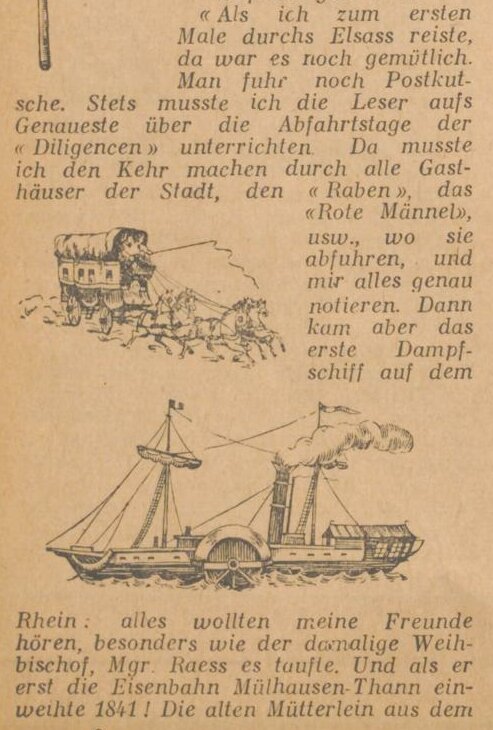Ausgabe des Großen Straßburger hinkenden Boten von 1947, S. 6.