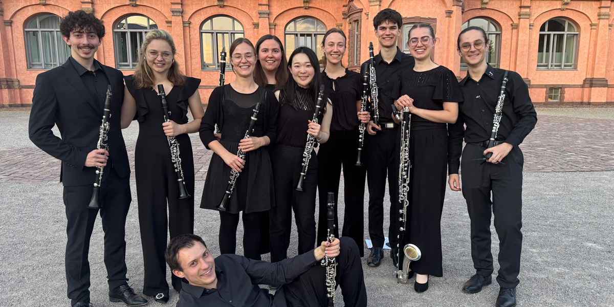 Gruppenfoto der Klarinettenklasse