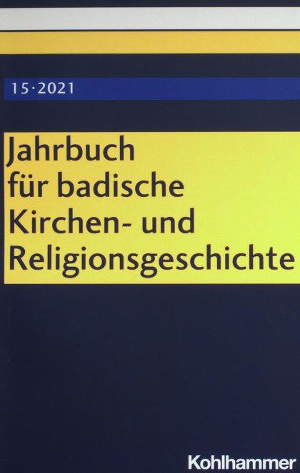 Das Bild zeigt die Titelseite der Zeitschrift „Jahrbuch für badische Kirchen- und Religionsgeschichte“.