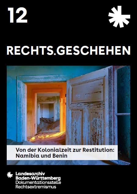 Das Bild zeigt das Cover der Zeitschrift Rechts.Geschehen 12