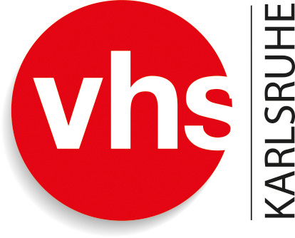 Zu sehen ist das Logo der vhs Karlsruhe