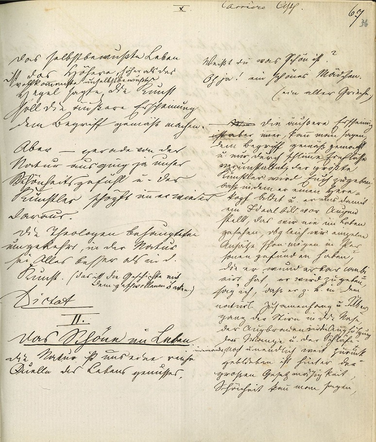 Handschriftliches Kollegheft von Oskar Eisenmann.