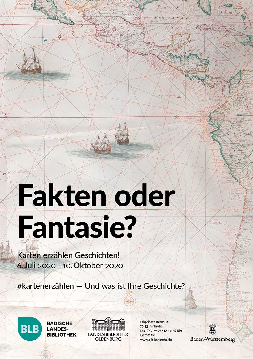Plakat zur Ausstellung "Fakten oder Fantasie?"