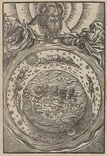 Gott segnet die paradiesische Schöpfung In: Biblia. Dat ys: De gantze Hillige Schrifft
