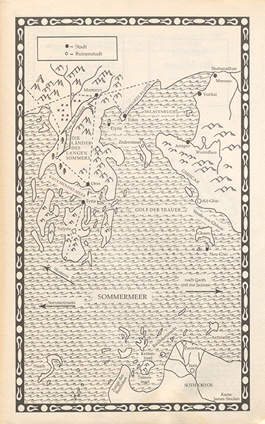 Karte aus "Das Lied von Eis und Feuer" von George R.R. Martin.
