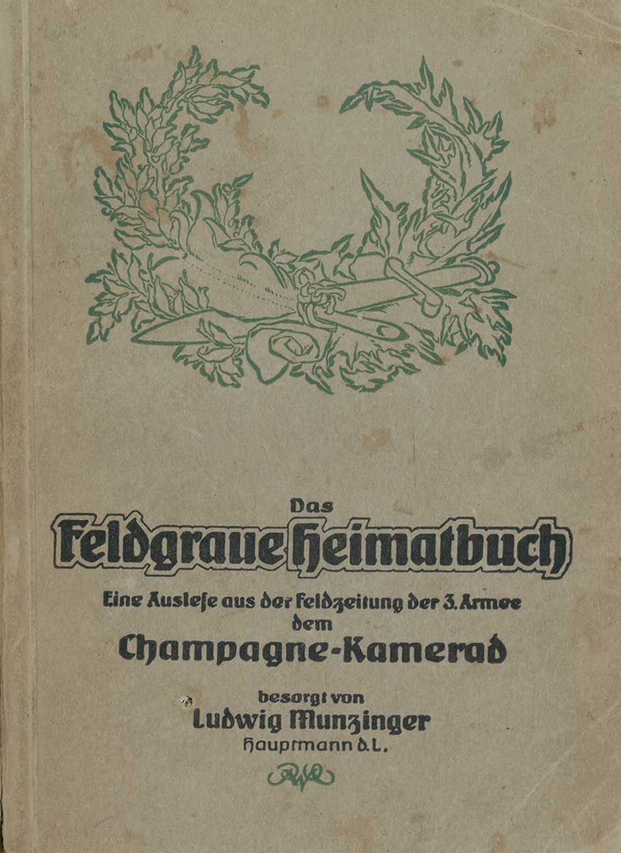 Buchcover des Buches „Das Feldgraue Heimatbuch“.