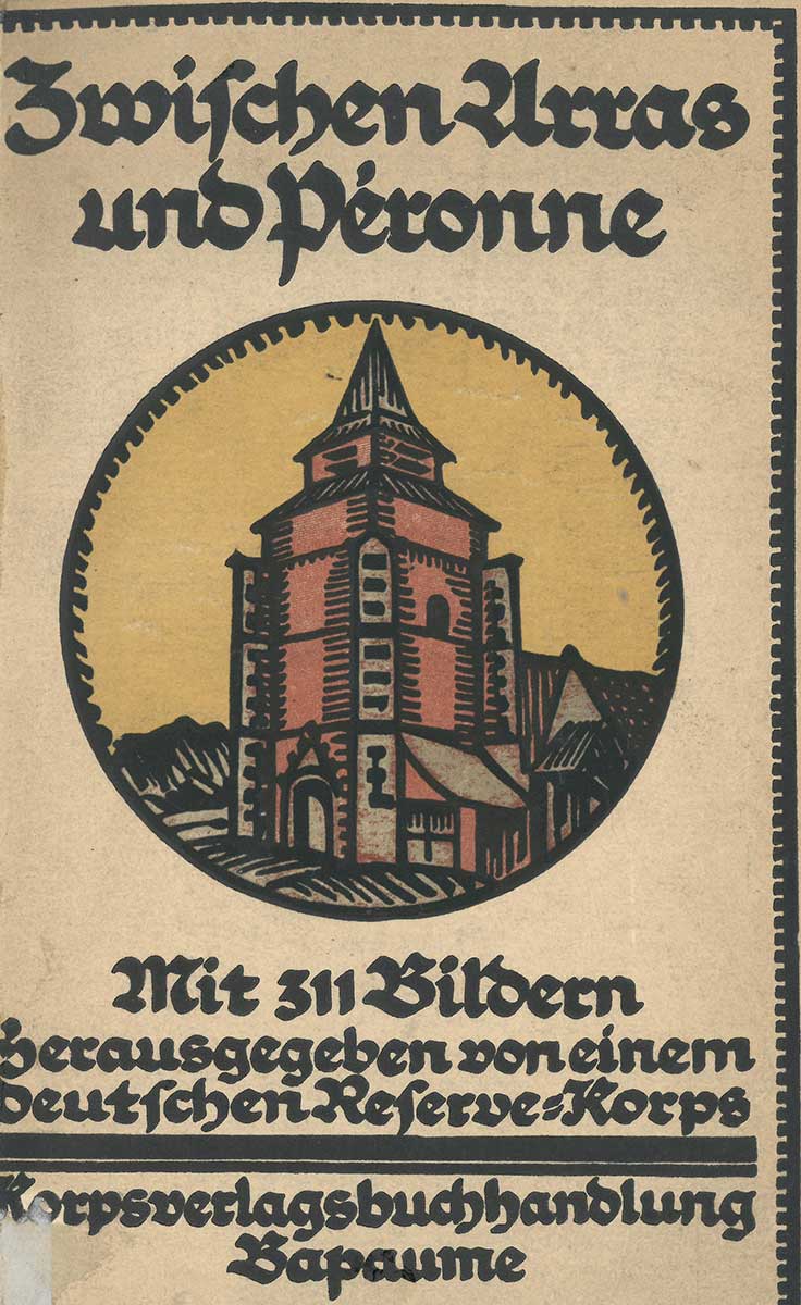 Titelseite des Fotobuches „Zwischen Arras und Péronne“.