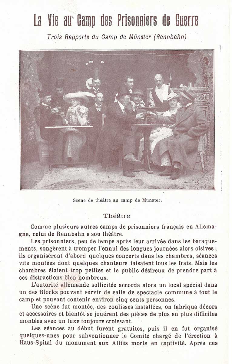 Zu sehen ist eine Seite aus der Zeitung „Almanach illustré de la Gazette des Ardennes“. 