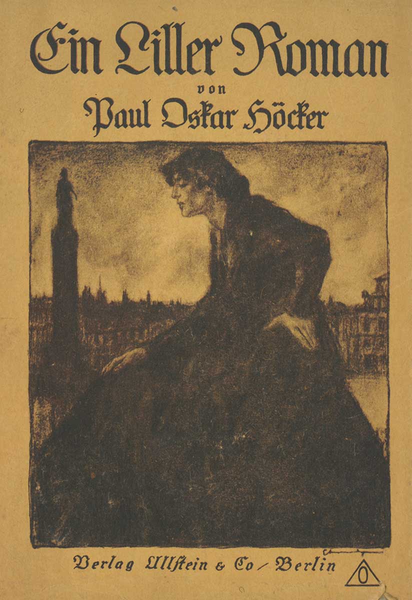 Bucheinband eines Liller-Romanes. Auf dem Cover ist eine Kohlezeichnung einer jungen Frau.