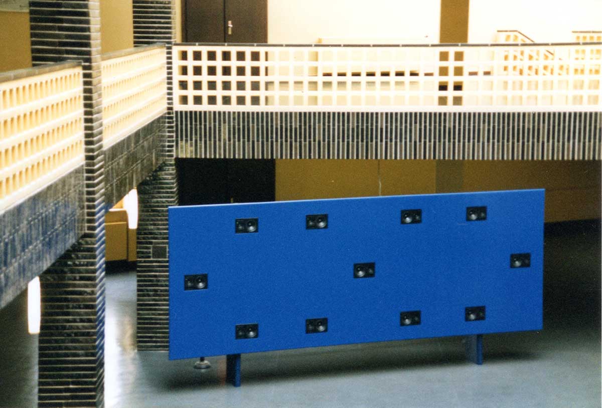 © Badische Landesbibliothek Artificial Soundscape No. 1 Hörbild RaumklangObjekt, Klanggalerie des Sender Freies Berlin, Ausstellung