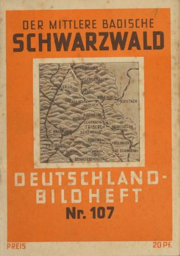 Cove „Der mittlere badische Schwarzwald - Deutschlandbildheft Nr. 107"