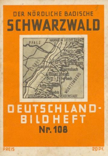 Cover „Der nördliche badische Schwarzwald - Deutschlandbildheft Nr. 108"