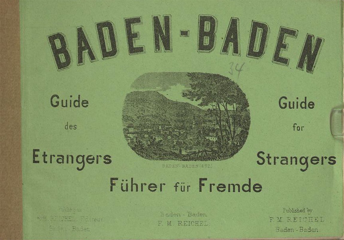 Titelseite Baden-Baden - Führer für Fremde