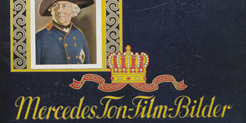 Einband des Sammelbild-Albums „Mercedes Ton-Film-Bilder“.