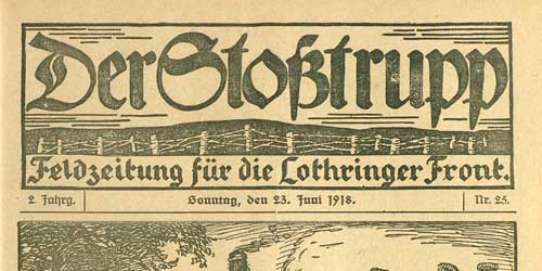 Der Stoßtrupp. Feldzeitung der Armeeabteilung A. (Titelblatt)