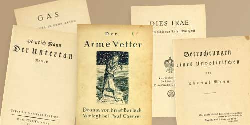 Collage aus Titeln, die 1918 veröffentlicht wurden.
