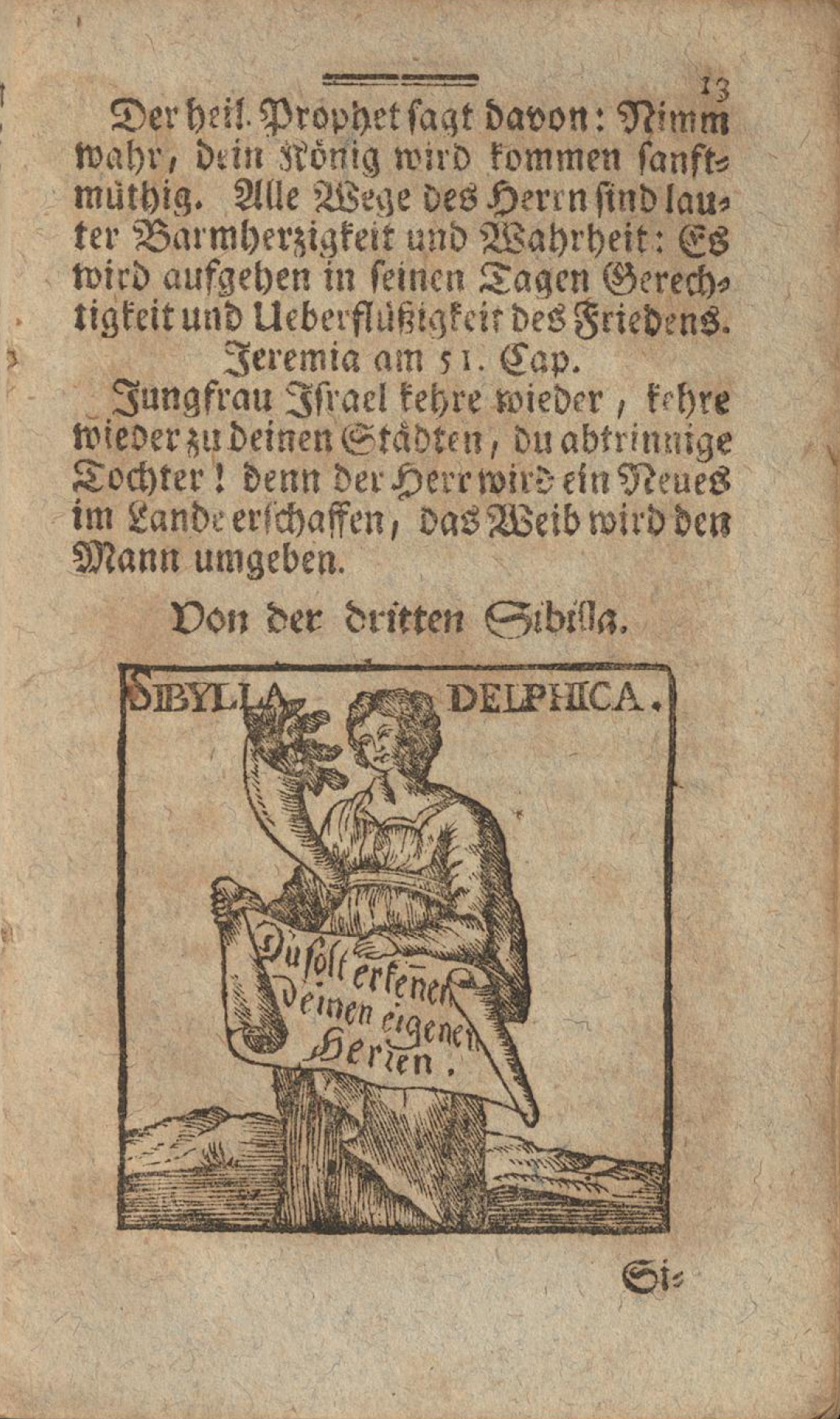 Darstellung der antiken delphischen Sybille, Pythia.