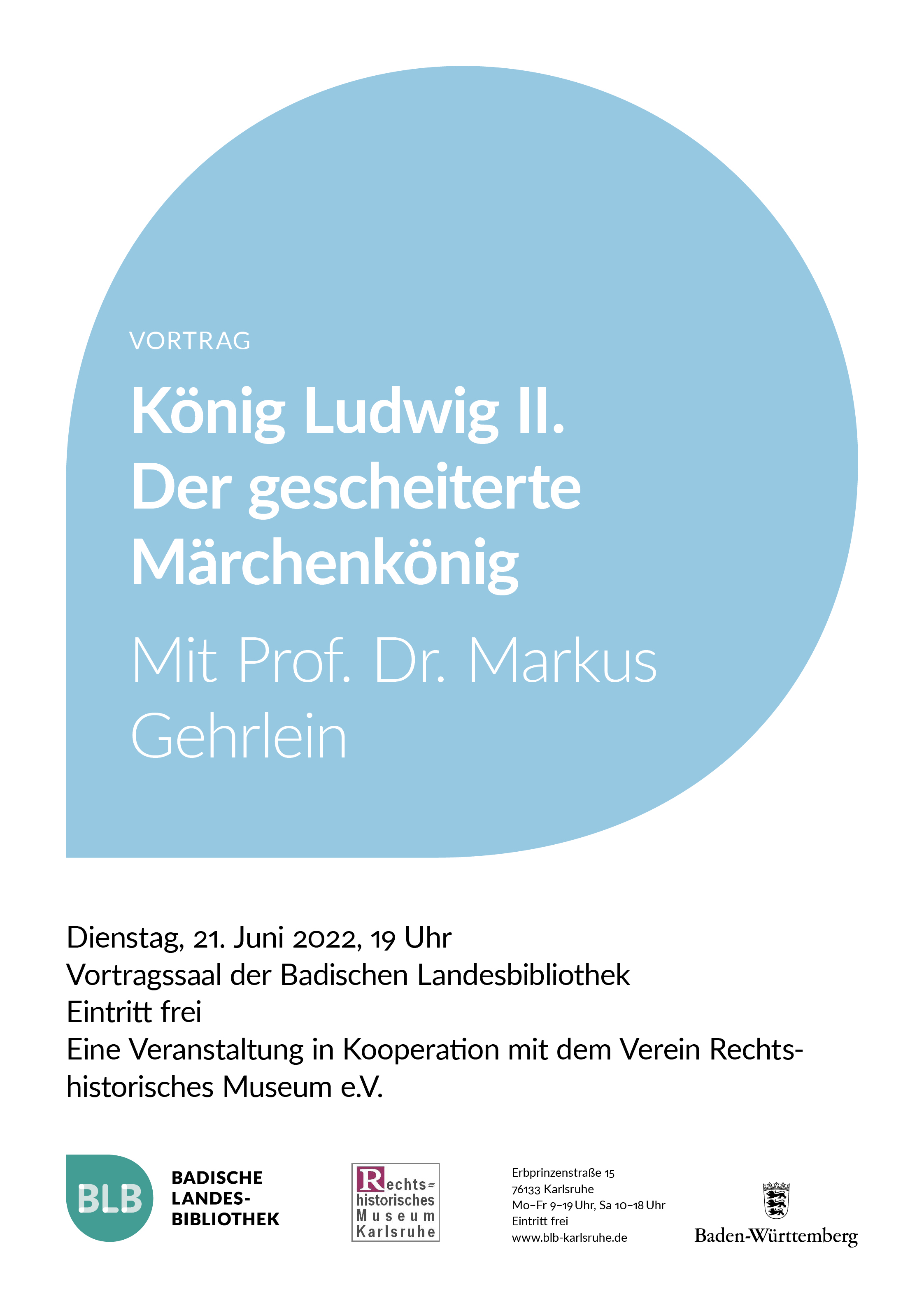 Zu sehen ist das Veranstaltungsplakat des Vortrags
