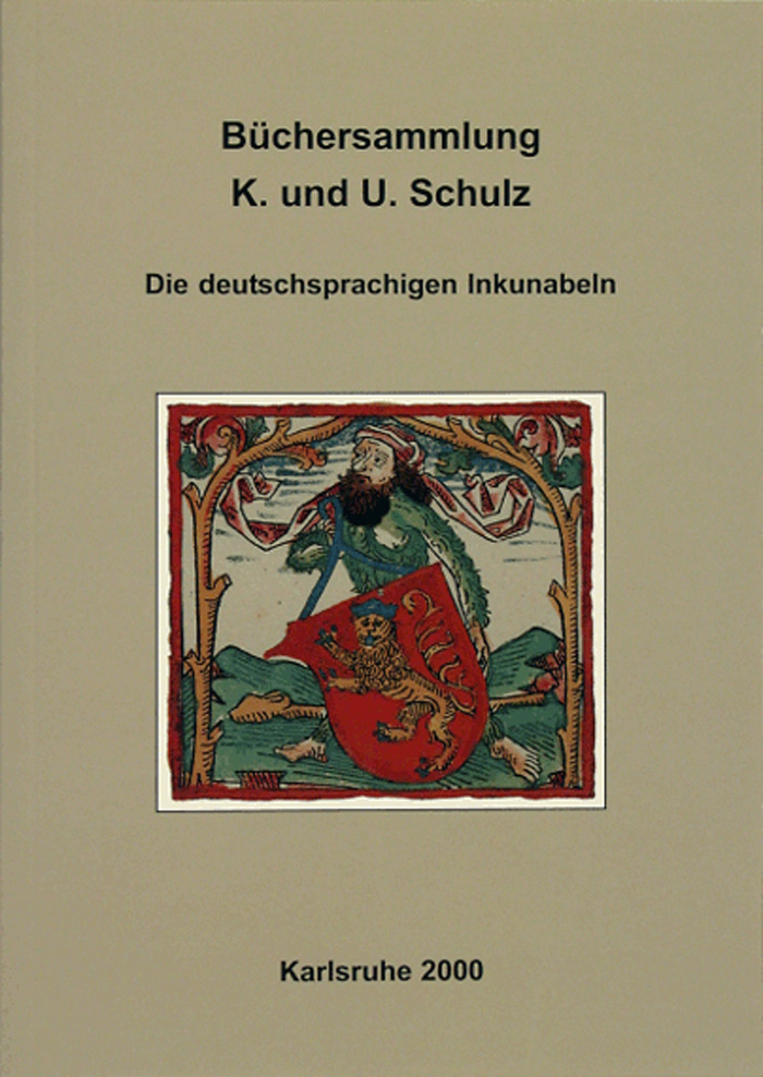 Zu sehen ist das bräunliche Cover eines Ausstellungkataloges, auf welchem im oberen Bereich der Titel der Ausstellung steht. Zentral ist eine quadratische Malerei eines Mannes in Rüstung abgebildet, welcher ein Rotes Schild mit einem Löwen vor sich stehen hat.