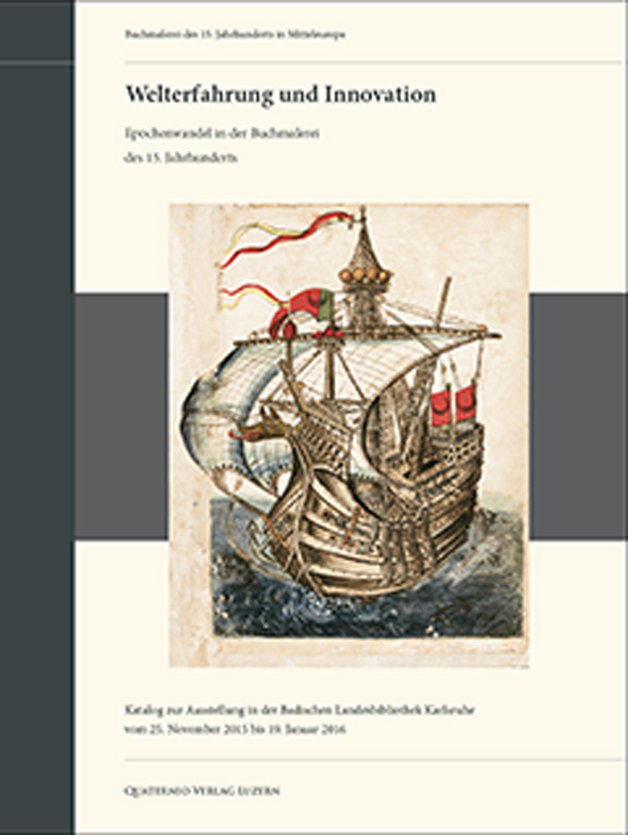 Zu sehen ist das Cover eines cremefarbenen Ausstellungskataloges. Auf diesem ist zentral ein Segelschiff mit Türkischen Flaggen abgebildet. Über diesem Bild steht der Titel der Ausstellung und unterhalb des Bildes stehen weitere Informationen.