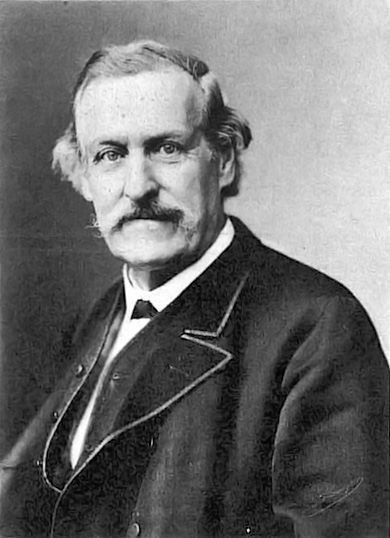 Zu sehen ist eine Schwarzweißphotographie von Wilhelm Kalliwoda, dem Sohn von Johann Wenzel Kalliwoda.
