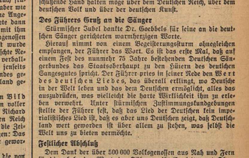 zu sehen ist eine Teilausschnitt aus folgender Zeitung: Durlacher Tagblatt – Pfinztaler Bote Nr. 177, Zweites Blatt, Montag, 2. August 1937. 