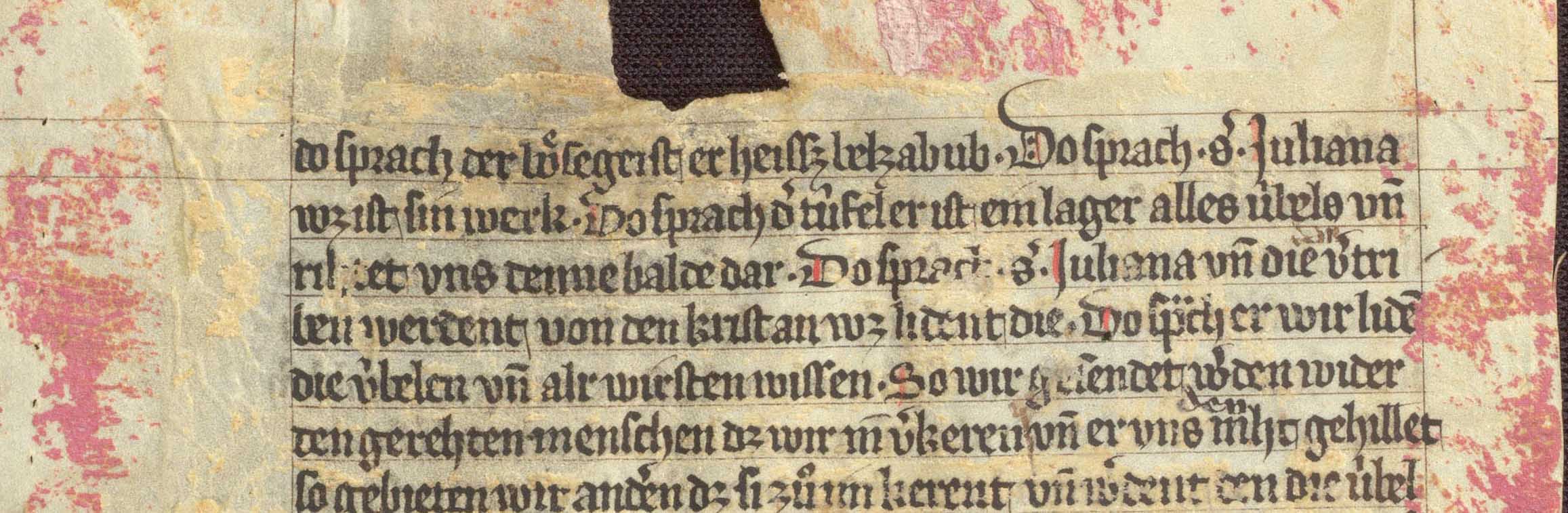 Oberer Teil des Fragments Cod. Donaueschingen B VI 9.