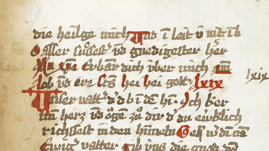 Aufnahme einer Einzelseite: Blatt 39r aus der Handschrift Cod. Donaueschingen 298.