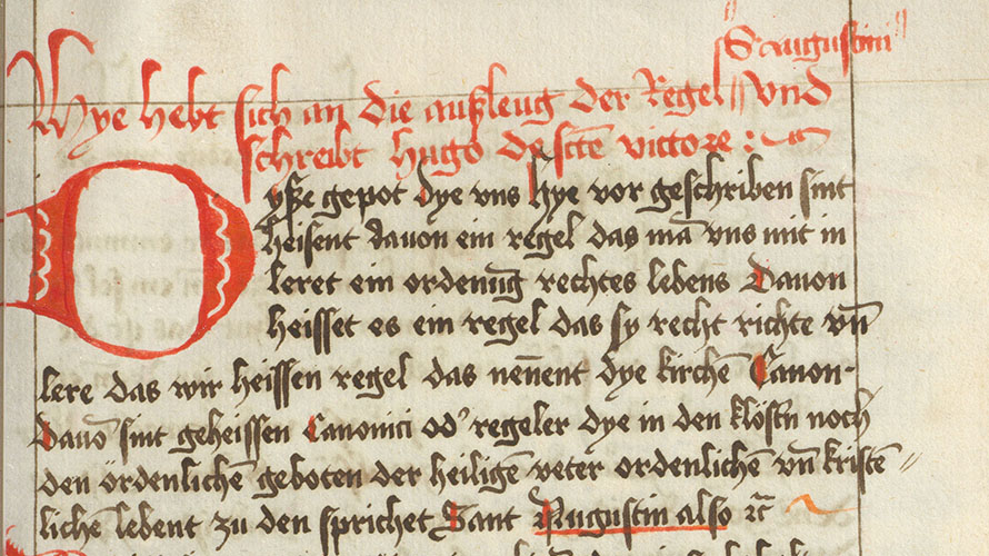 Aufnahme einer Einzelseite: Blatt 3r aus der Handschrift Cod. Donaueschingen 425.