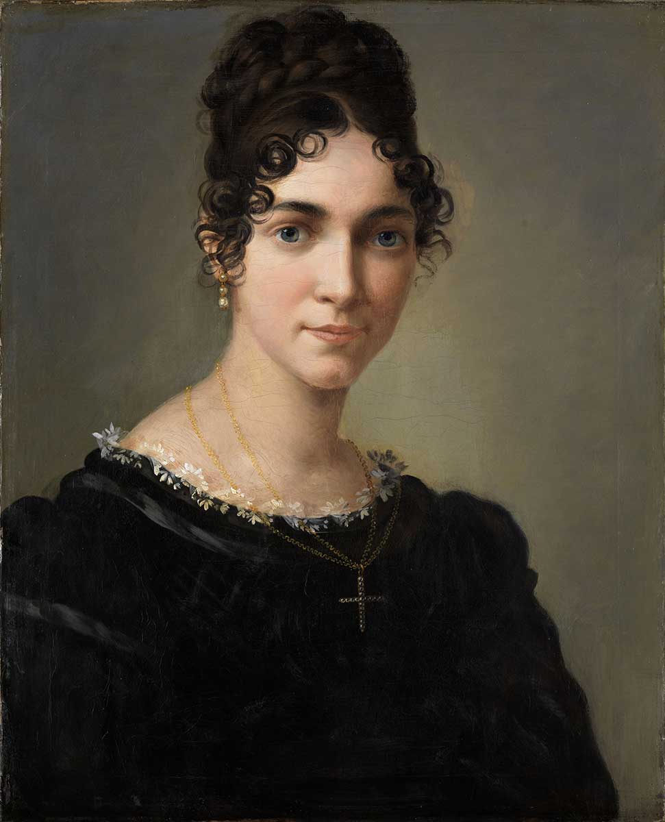 Das Bild zeigt ein Selbstporträt der Künstlerin Marie Ellenrieder von 1818.