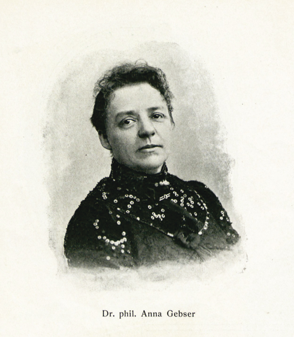Das Foto zeigt Anna Gebser, eine der ersten promovierten Frauen an der Universität Heidelberg.