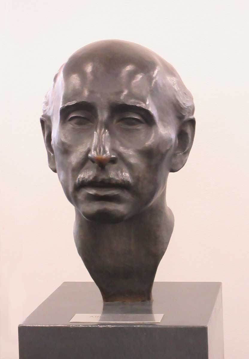 Arthur Zweinigers Alfred-Mombert-Büste.
