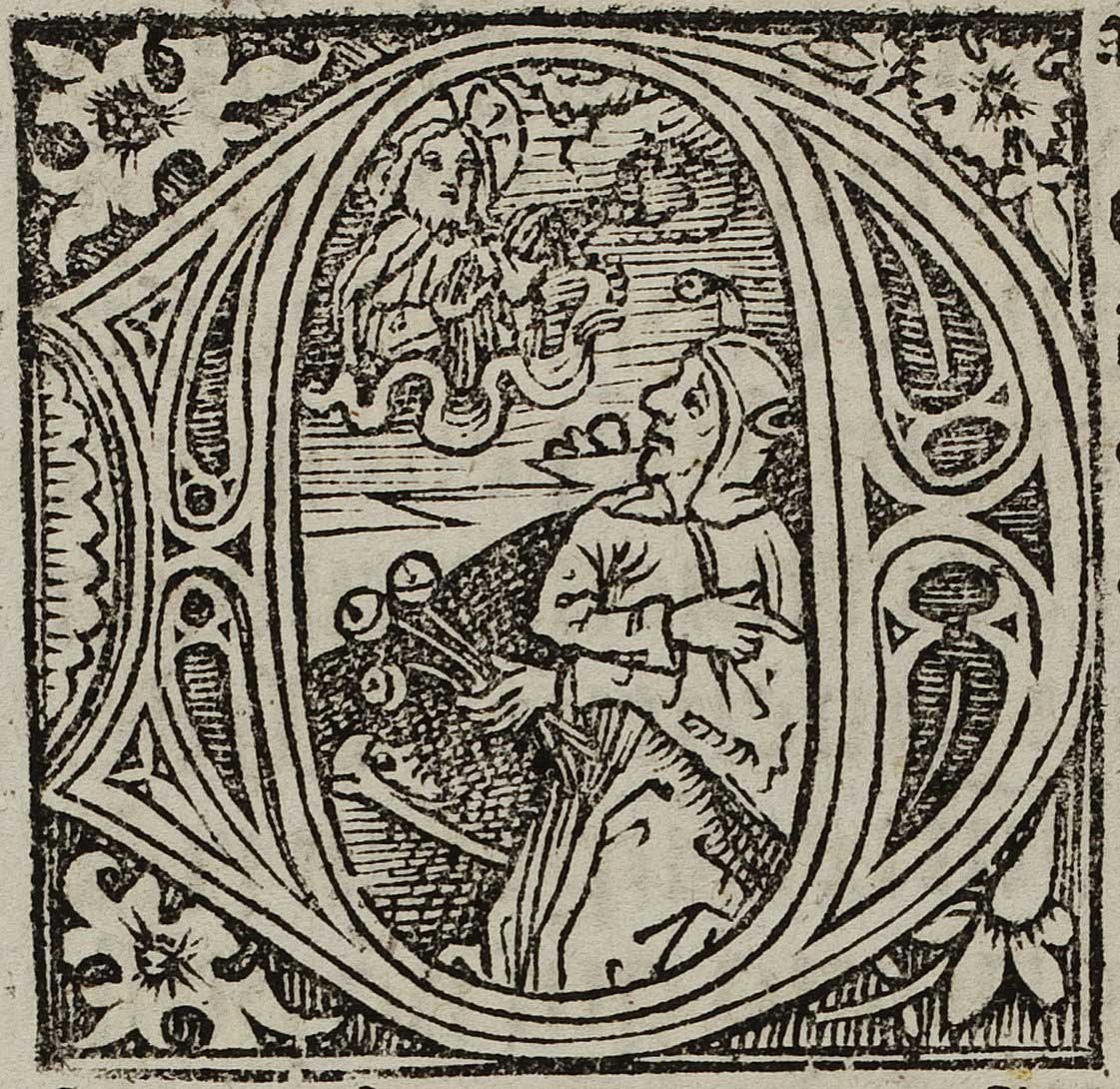 Zu sehen ist ein Druck, der Gott im Himmel und einen Narren zeigt. Gott versucht ihn zu bekehren. Dieser wendet sich jedoch ab und zeigt in die andere Richtung.