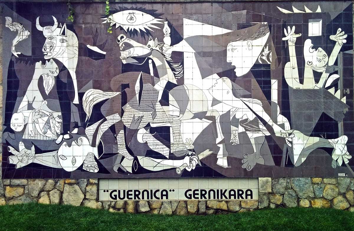 Abbildung von Guernica als Reproduktion. Foto von Almudena Sanz. 