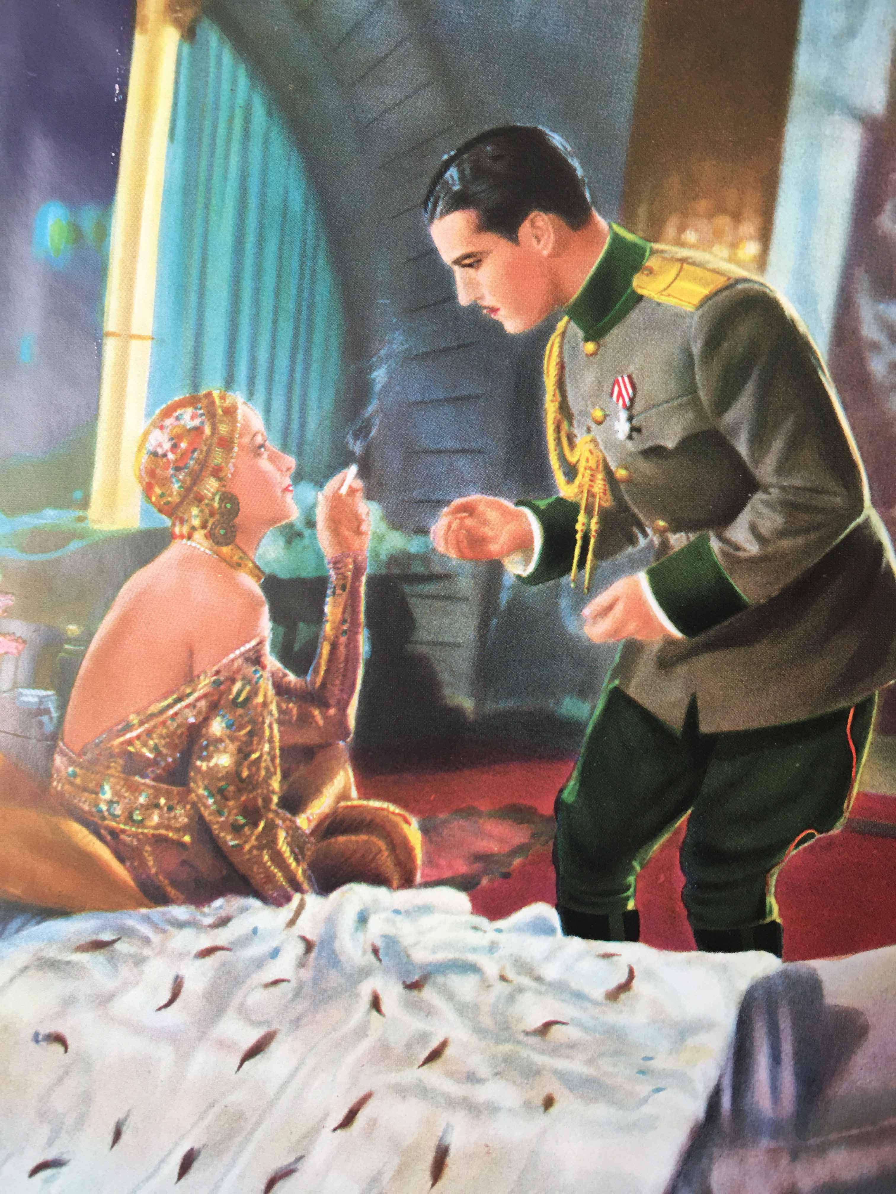 Greta Garbo und Ramon Novarro in dem Metro-Goldwyn-Mayer Film "Mata Hari" (1931).