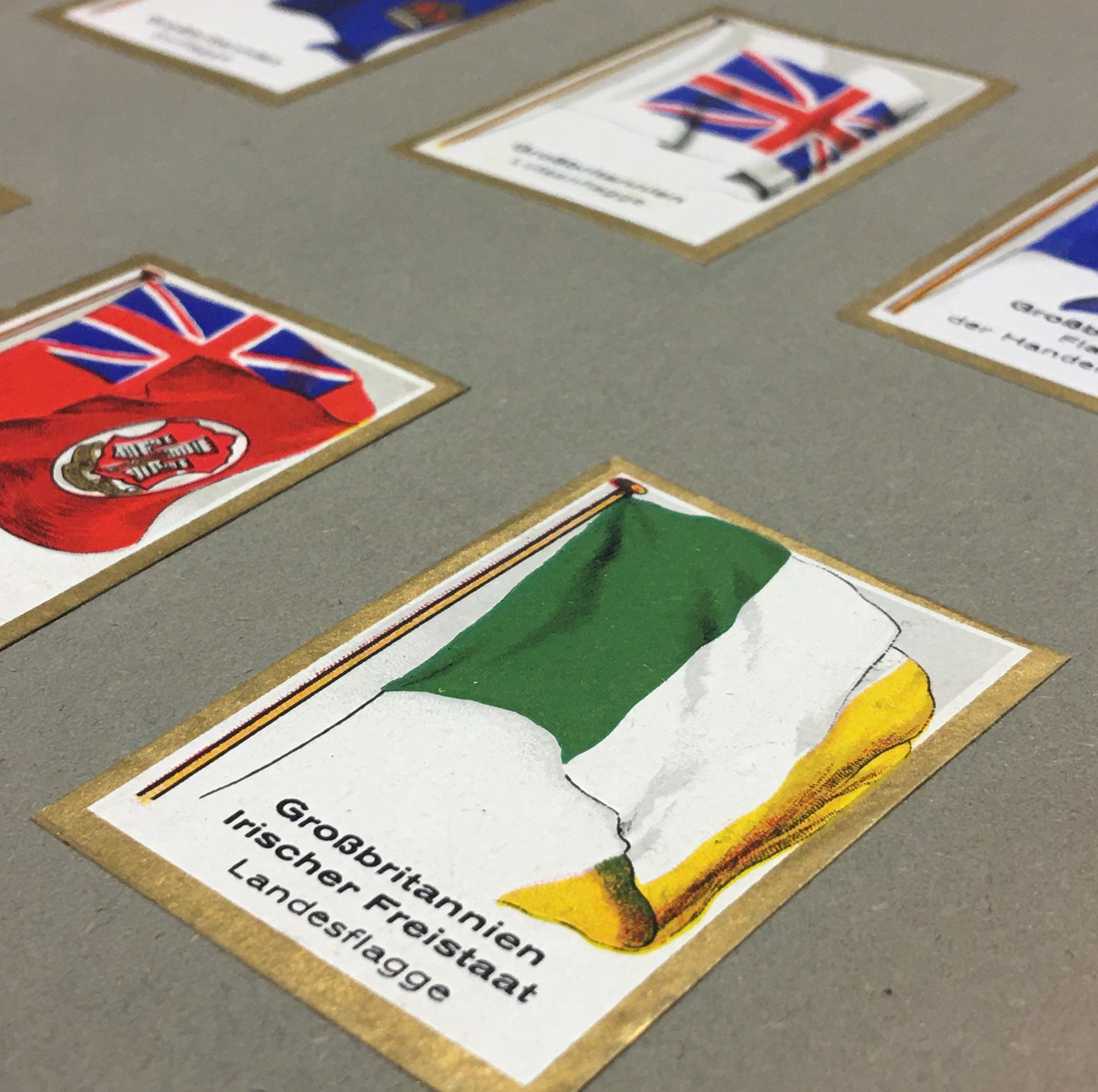 Großbritannien, Irischer Freistaat. Landesflagge. In: Batschari-Fahnenbilder : die Flaggen Europas / August Batschari Cigarettenfabrik, Baden-Baden, 1931. 